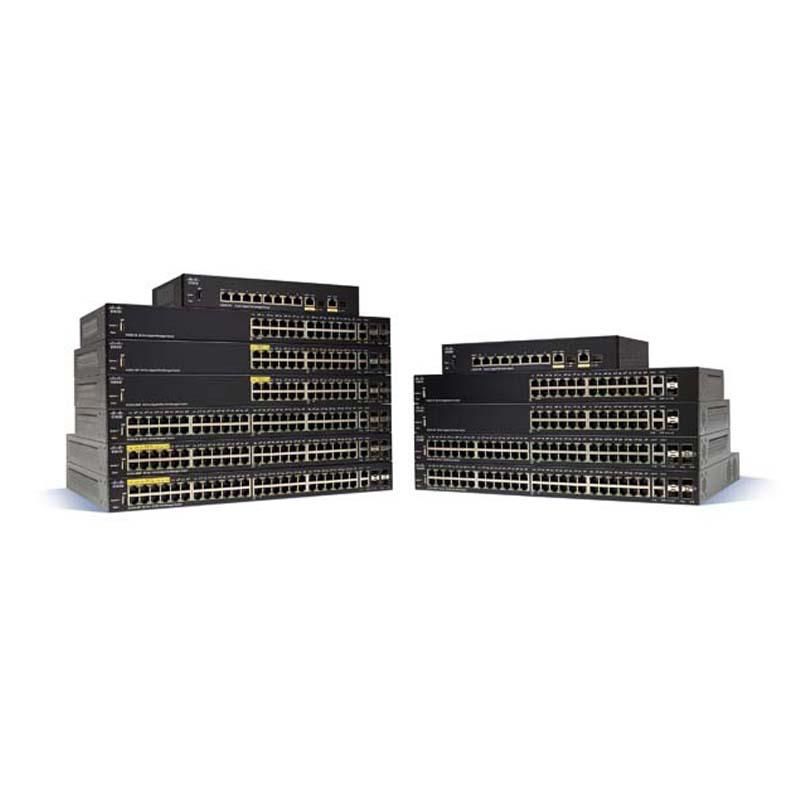 SG350-10SFP-K9, Cisco SG350 Series Switch, 10 SFP ports/Managed L2/L3/1U Rackmount
