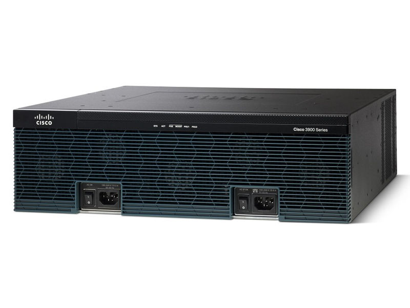 CISCO3945/K9, Cisco 3945 Router, 3GE/4EHWIC/1GB DRAM