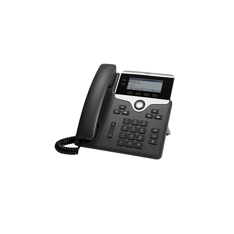 CP-7821-3PW-NA-K9=, Cisco 7821 IP Phone, 2 Lines/HD Voice/PoE Support