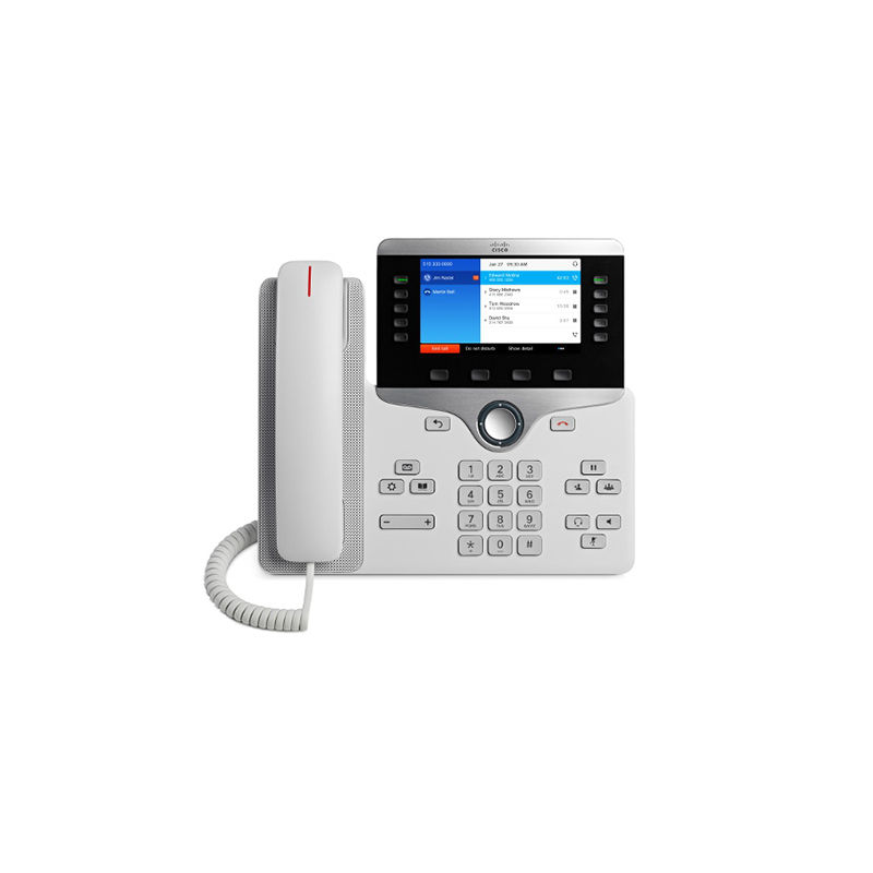 CP-8841-W-K9=, Cisco CP-8841 Series IP Phone, 5" Display/4 SIP Lines/Gigabit Ethernet