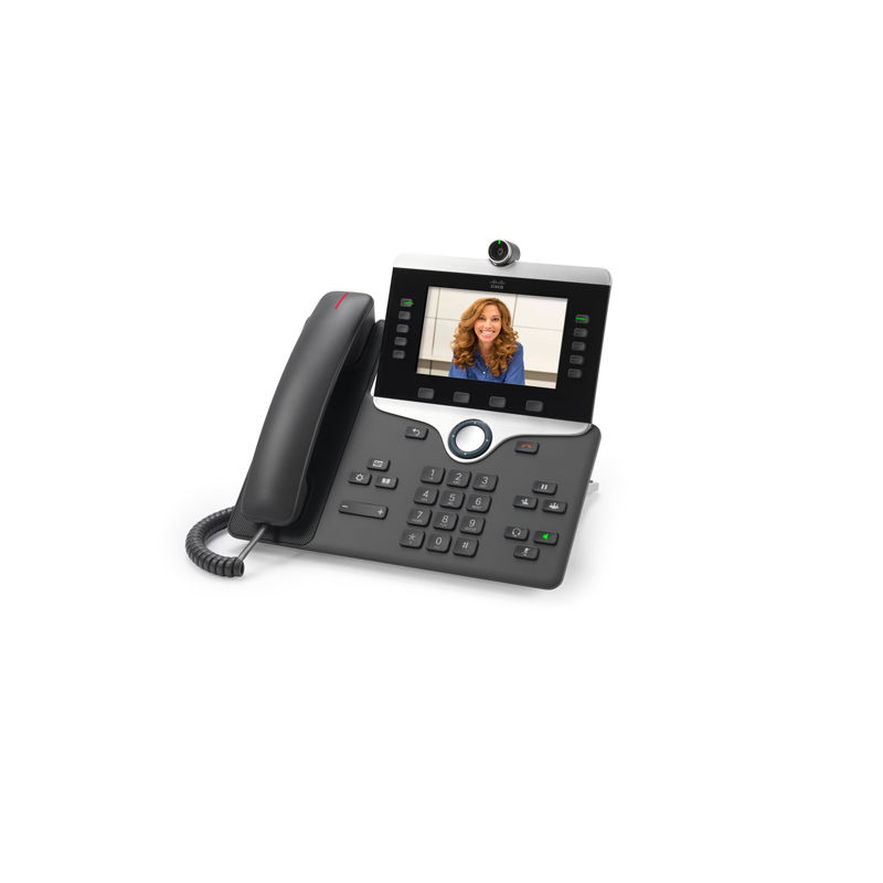 CP-8845-K9-TAA, Cisco 8845 IP Phone, 5" Color Display/720p HD Video/PoE Support