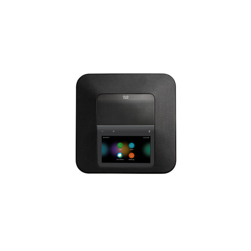 CP-ROOM-C-K9=, Cisco Webex Room Phone, Conference Phone, 3m/8m HDMI cables, RJ45 cable, Carbon black