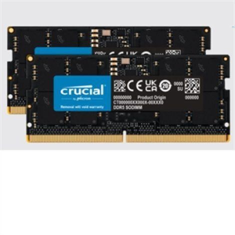 Crucial 64GB (2 x 32GB) DDR5 4800 MHz SO-DIMM Memory Kit
