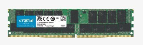 Crucial 64GB Kit (2 x 32GB) DDR4-2400MHz ECC Registered RDIMM