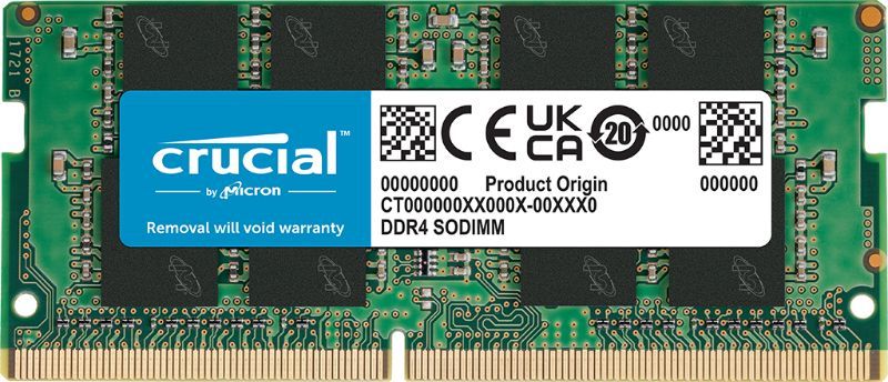 Crucial 8GB DDR4-3200 SODIMM Laptop Memory