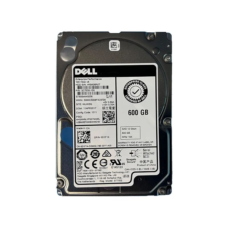 D1F14 - Dell 600GB 10000RPM SAS 2.5-Inch Hard Drive