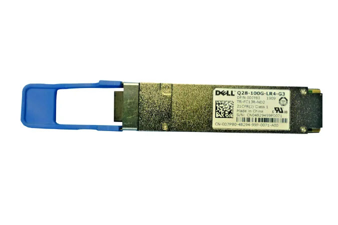 D7P80 - Dell 100GbE QSFP28 SMF 1310nm 10km LC Transceiver Module