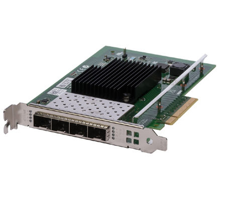 DDJKY - Dell 4-Port 10Gb/s SFP+ PCIE 3.0 x8 10GBase-X Network Adapter