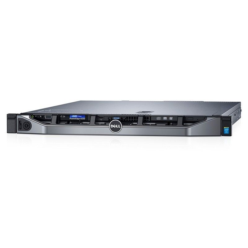 DELLR330-2, Dell PowerEdge Rack Server, E3-1230v6 3.5GHz/8GB UDIMM/2x1TB SATA