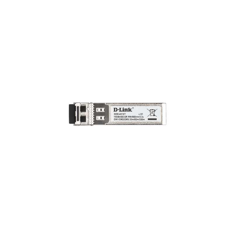 DEM-431XT, D-Link Optical Module, 10G SFP+/MM/300m/850nm/LC