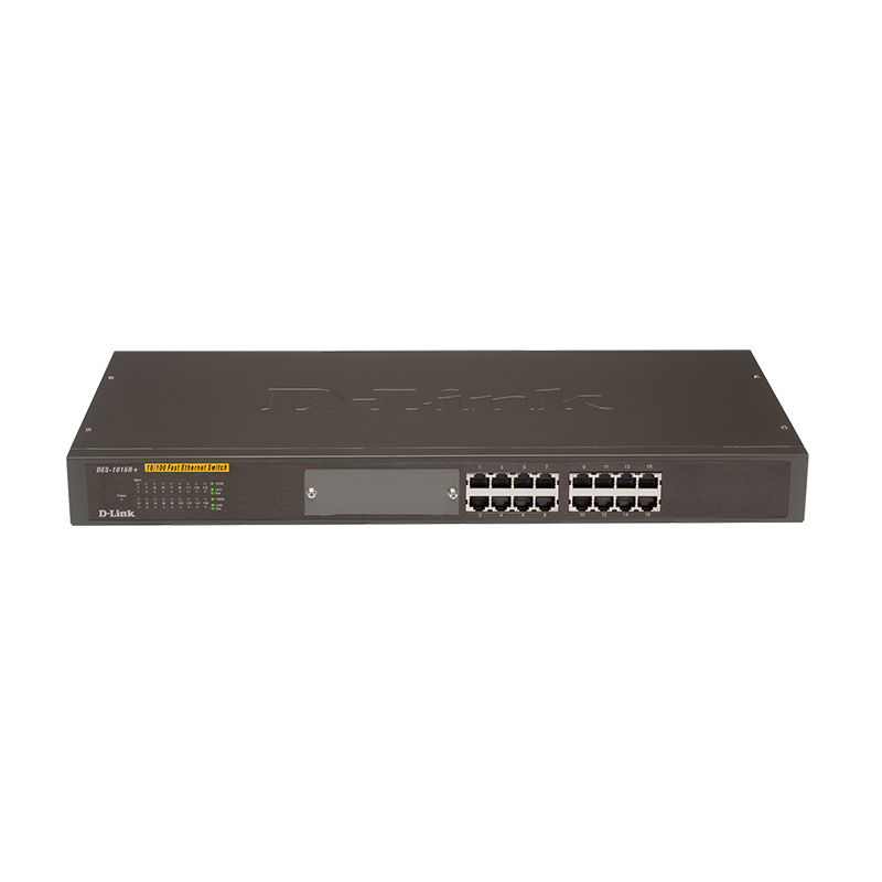 DES-1016R, D-Link DES-1016R Switch, 16x100M ports/3.2G bandwidth/2.4Mpps rate