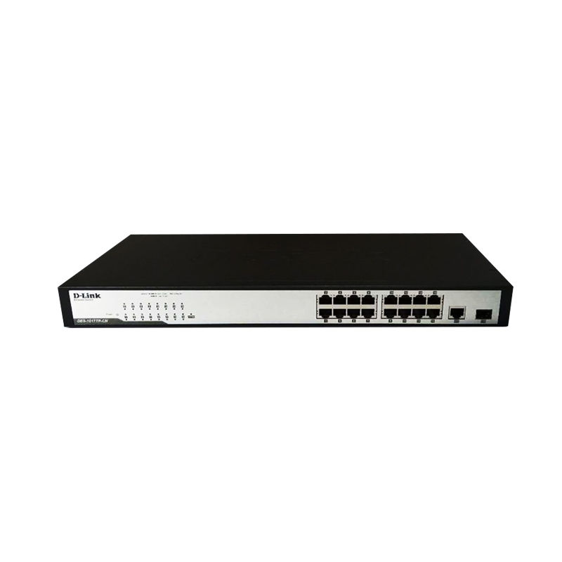 DES-1017TP-CN, D-Link DES Series PoE Switch, 16x100M PoE/1xGE Combo/Max PoE 235W