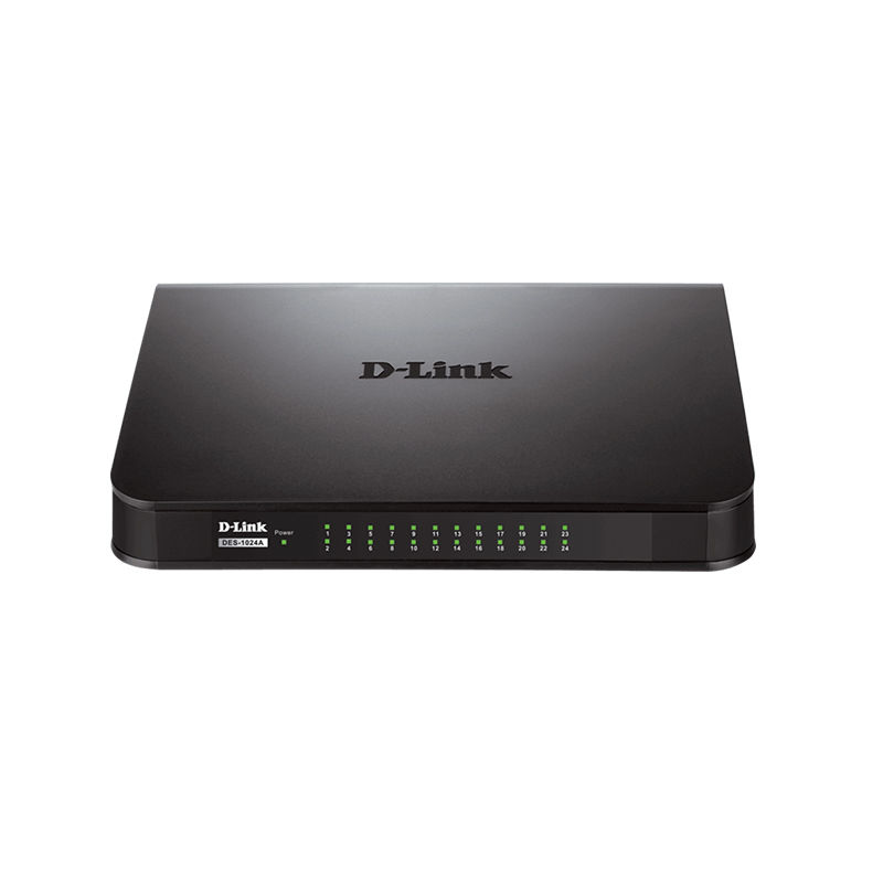 DES-1024A, D-Link DES-1024A Switch, 24x100M ports/4.8G bandwidth/3.6Mpps forwarding rate
