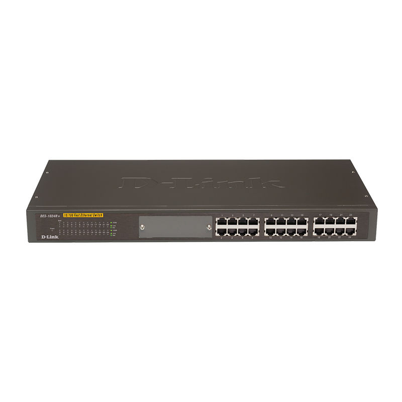 DES-1024R, D-Link DES-1024R Switch, 24x100M ports/4.8Gbps/3.6Mpps