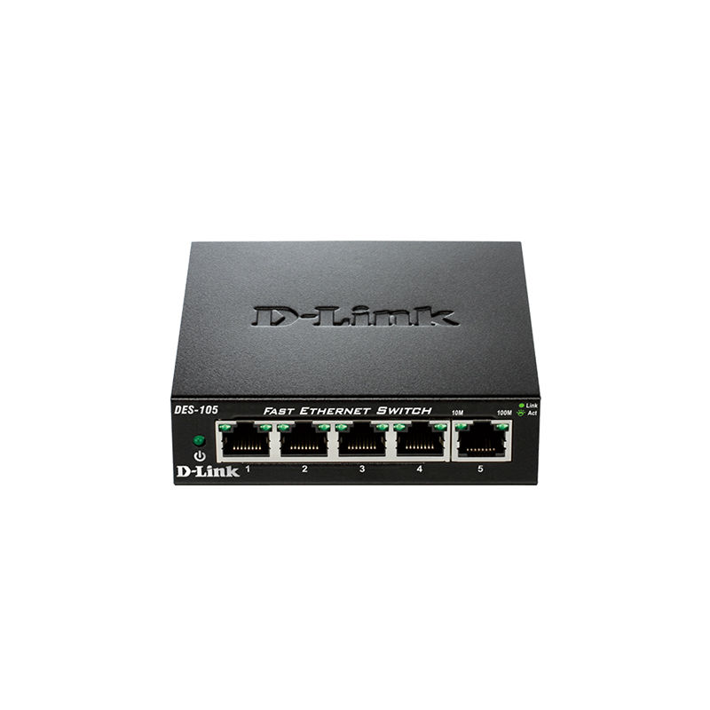 DES-105, D-Link DES-105 Switch, 5x100M ports/1G bandwidth/0.74Mpps