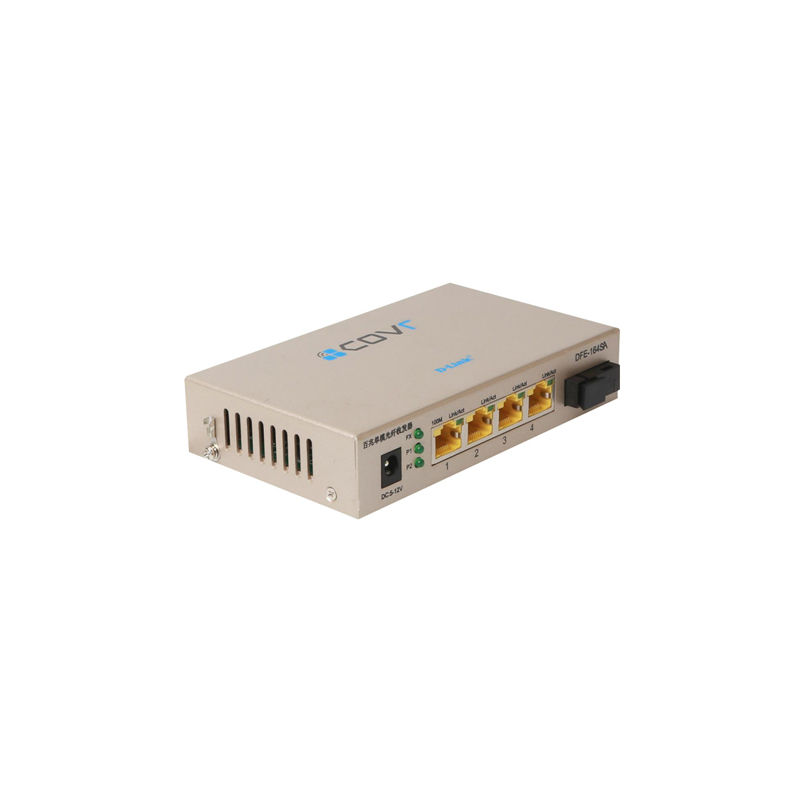 DFE-164SA/P+, D-Link DFE Series Ethernet Media Converter, 4x10/100Base-TX PoE/100Base-FX, 30W per port, 20km reach