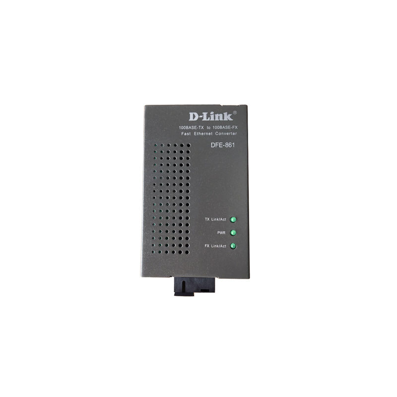 DFE-861/B, D-Link DFE-861 Series, 100M Media Converter, 1x10/100Base-TX, SC Single-mode, 20km Distance