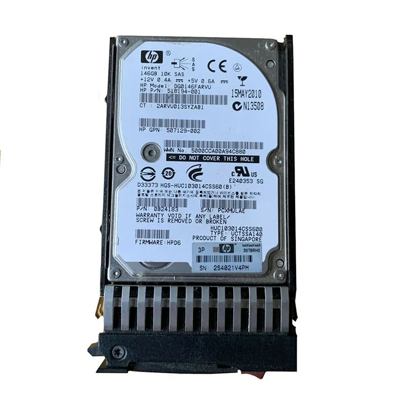 DG0146FARVU - HP 146GB SAS 10000RPM 2.5-inch Hard Drive