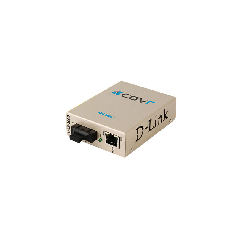 DGE-260S, D-Link Single-port Media Converter, 10/100/1000Base-T to 1000Base-LX, 20Km, SC, 1310nm