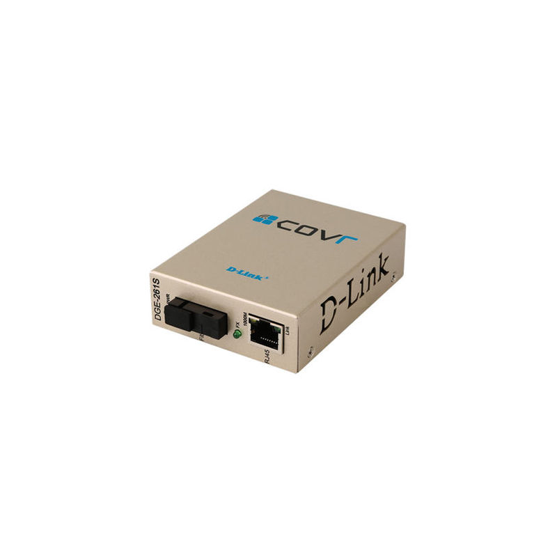 DGE-261SB, D-Link Media Converter, 1x1000Base-LX SC/Single-mode 20km/Dual power