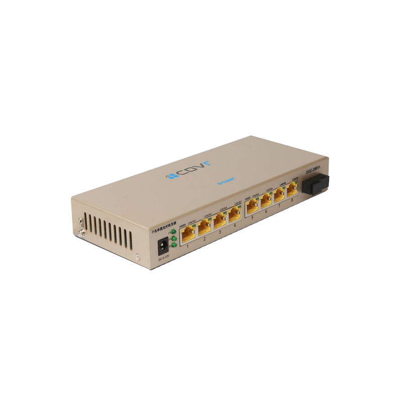 DGE-268SA, D-Link DGE Series Media Converter, 8x10/100/1000Base-TX, 1000Base-LX, Max 20km