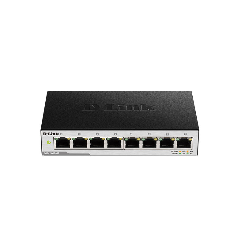 DGS-1100-08, D-Link DGS-1100 Series Switch, 8xGE, 68Gbps, VLAN