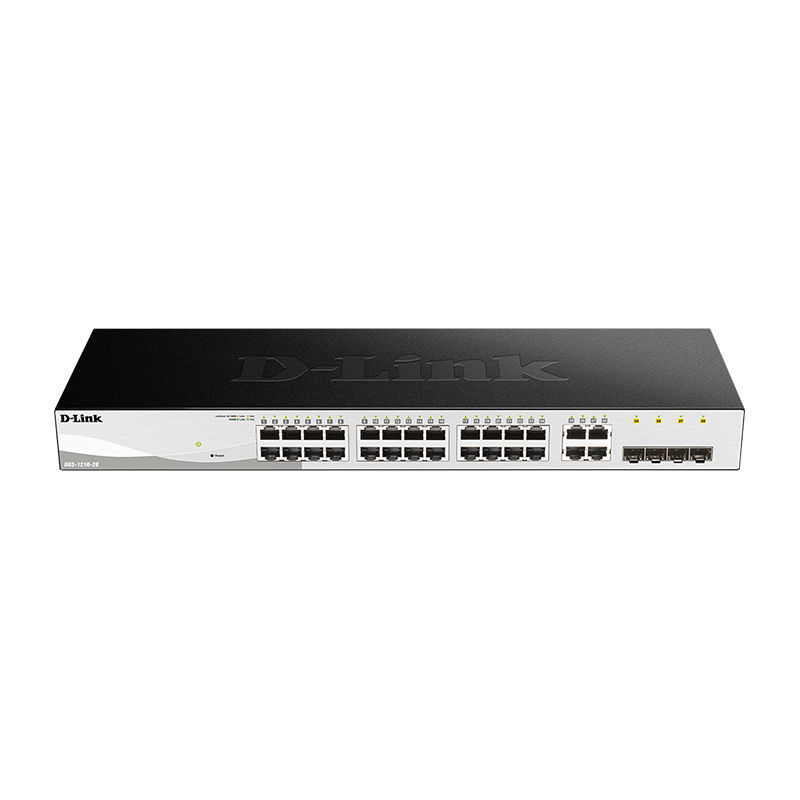 DGS-1210-28, D-Link DGS-1210 Switch, 24xGE + 4xSFP/56Gbps/42M pps