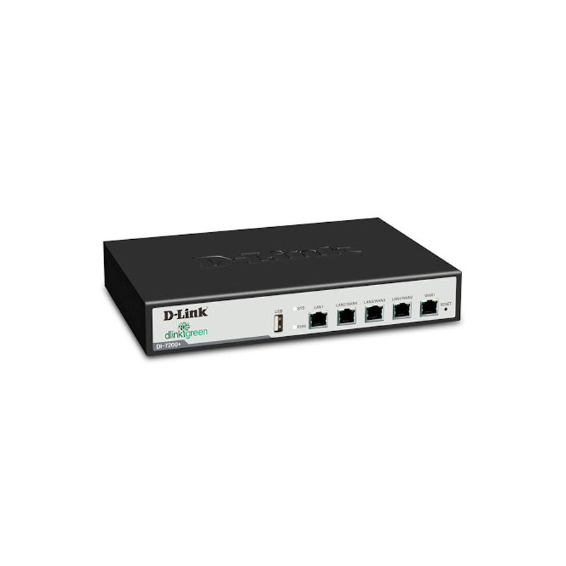 DI-7200G, D-Link DI Series, Enterprise Router, 5 Gigabit ports/Security protection/VPN