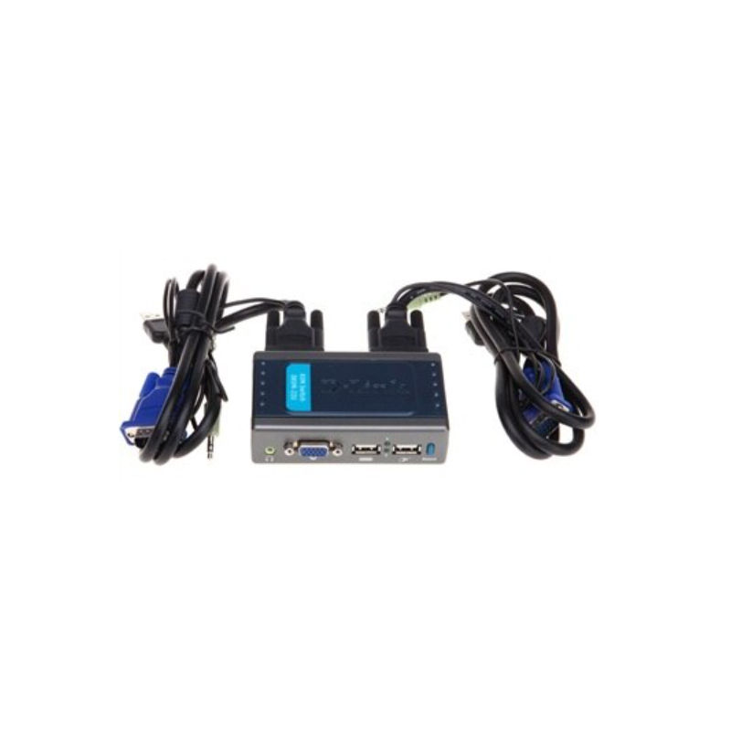 DKVM-22U, D-Link DKVM Series KVM Switch, 2-port USB, Audio support, USB hub function