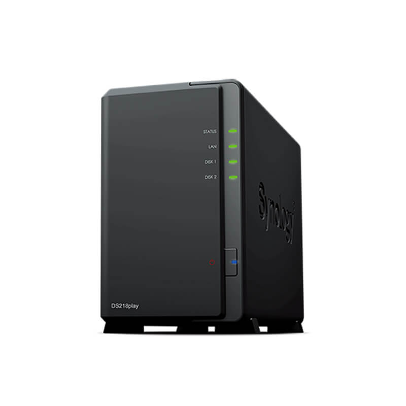 DS218play, Synology DiskStation NAS, 2-Bay/1GB DDR3/Diskless