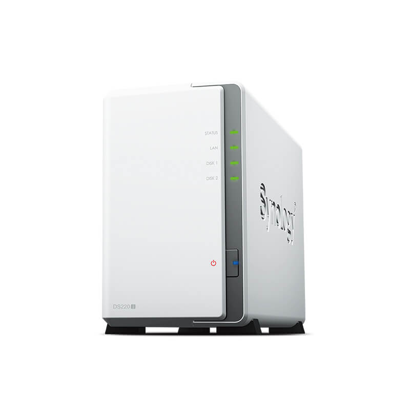 DS220j, Synology DiskStation NAS, 2-Bay/512MB DDR4/Diskless