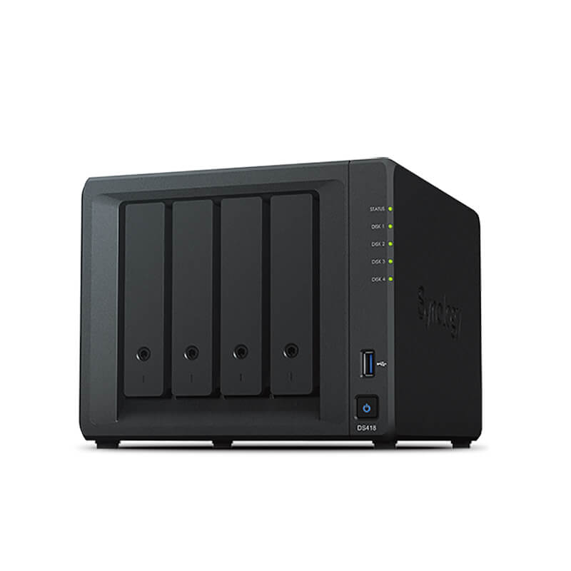 DS418, Synology DiskStation NAS, 4-Bay/Diskless/2G DDR4
