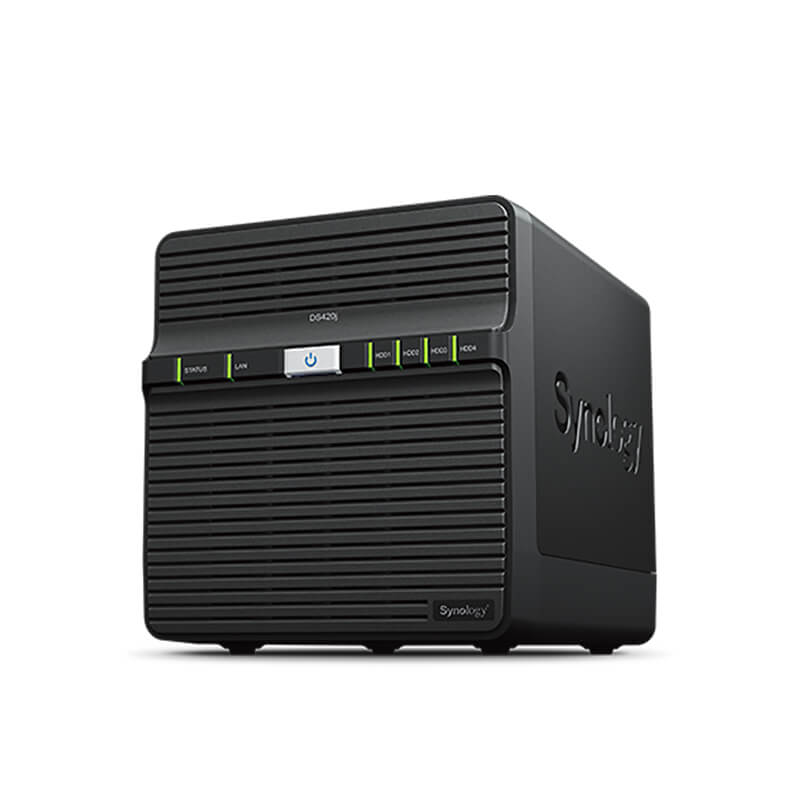 DS420j, Synology DiskStation NAS, 4-bay/1GB DDR4/Diskless