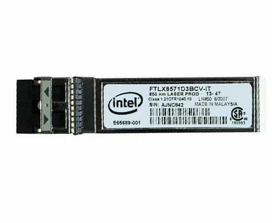 E65689-001 - Intel 10Gb/s SFP+ 300m 850nm Duplex LC MMF Transceiver