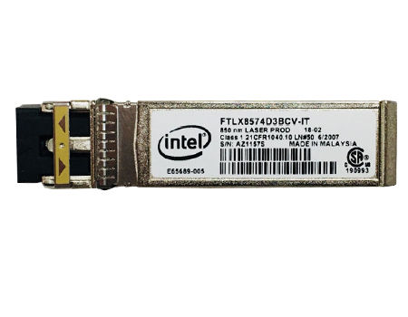 E65689-005 - Intel 10GBase-SR 850nm 400m LC SFP+ Transceiver Module
