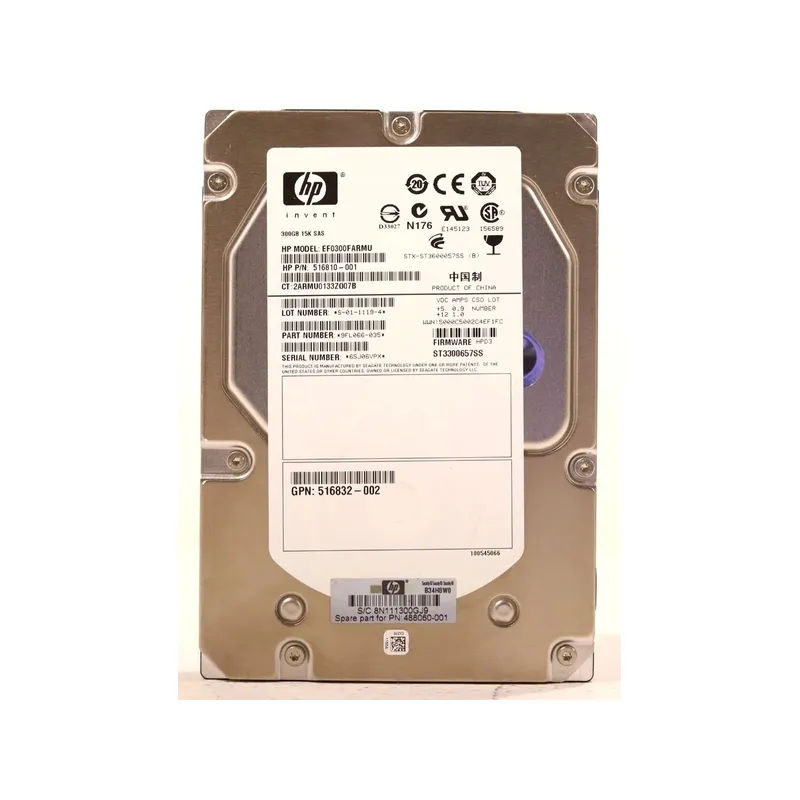 EF0300FARMU - HP 300GB 15000RPM SAS 3.5-Inch Hard Drive
