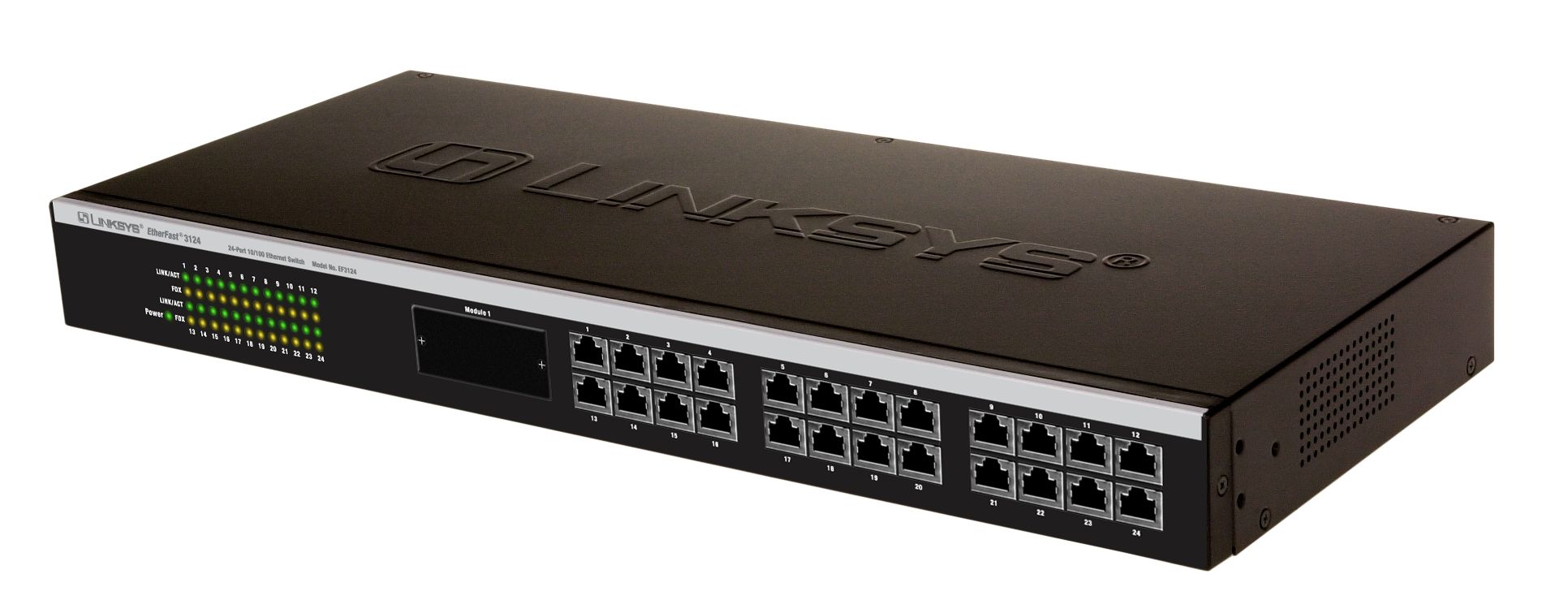 Linksys EF3124 Ethernet Switch Managed Black