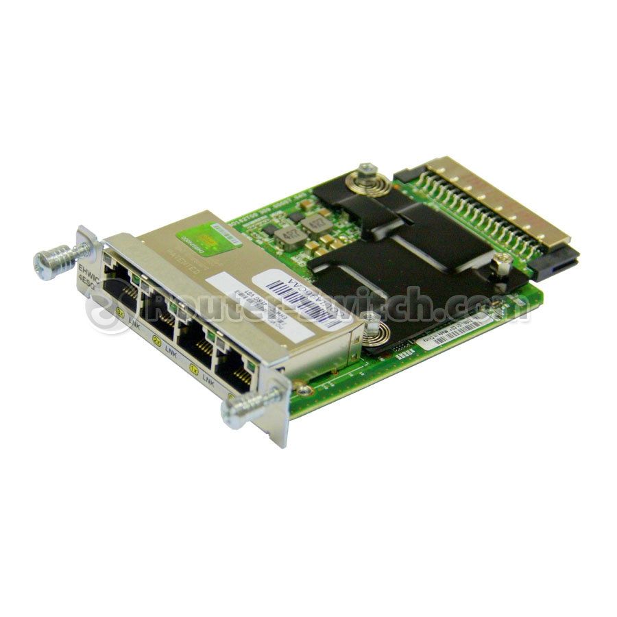 EHWIC-4ESG, Cisco Switch Module, 4xGE ports/Router slot/Gigabit Ethernet