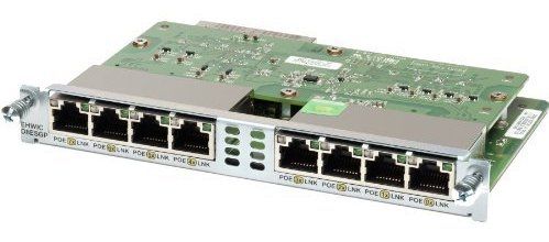 EHWIC-D-8ESG-P, Cisco EHWIC WAN Card, 8-Port Gigabit Ethernet/Enhanced High-Speed WAN/For 1900 2900 3900 Series