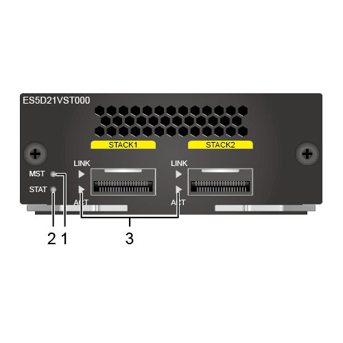 ES5D21VST000, Huawei S5720EI Series Stack Card, 2xQSFP+ ports/1m QSFP+ cable/Dedicated for S5720EI