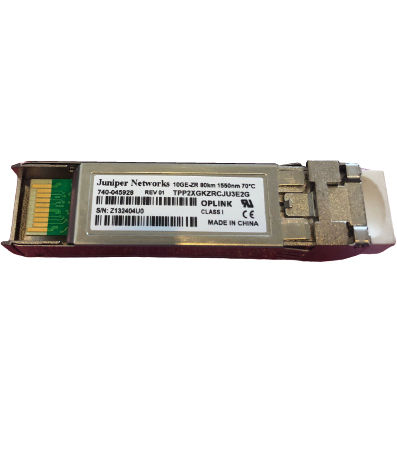 EX-SFP-10GE-ZR - Juniper 10Gb/s SFP+ 80km Duplex LC SMF Transceiver