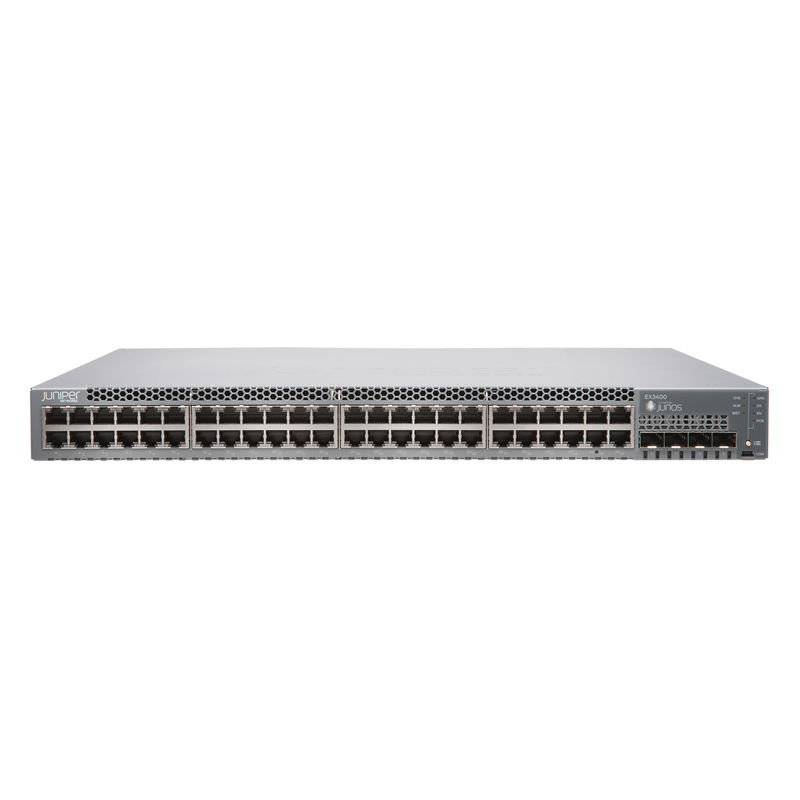 EX3400-48T-AFI, Juniper EX3400 Switch, 48xGE ports/Airflow B2F/Back-to-Front