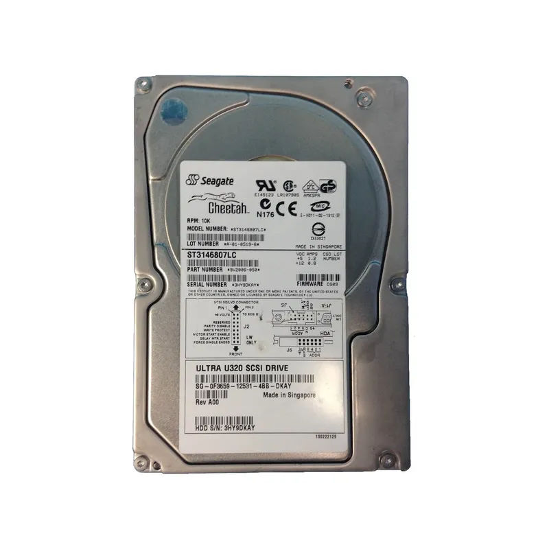 F3659 - Dell 146GB 10000RPM SCSI 320MB/s 3.5-in Hard Drive