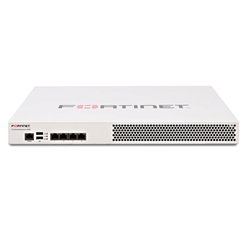 FAC-200E, Fortinet FortiAuthenticator Appliance, 4xGE RJ45/1TB storage/500 users