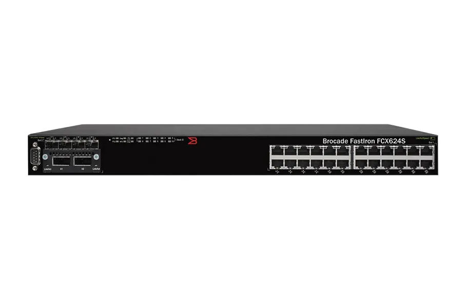 Brocade FCX 624S 24x1GbE SFP 128Gbps L2/3 Stackable Switch
