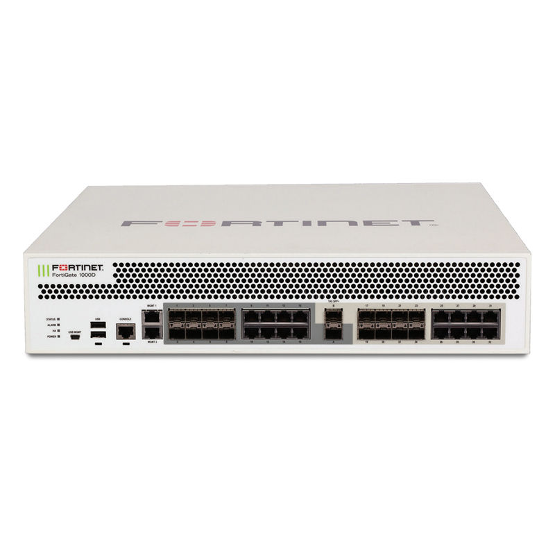 FG-1000D, Fortinet FG-1000D Firewall, 2x10GE SFP+, 16xGE SFP, Dual AC Power