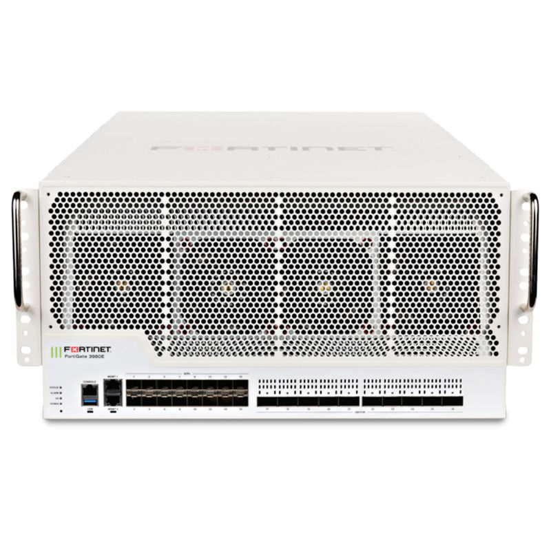 FG-3980E, Fortinet FG-3980E Firewall, 10x100GE QSFP28/16x10GE SFP+/3 AC power supplies