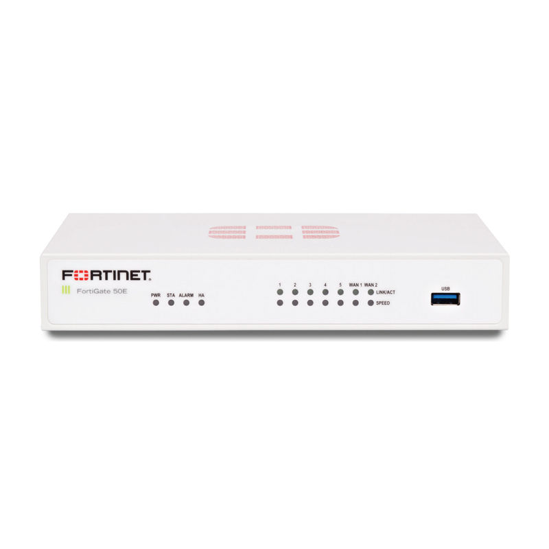 FG-50E-BDL, Fortinet FG-50E Firewall, 1 year FortiCare, UTP Protection, 8x5 Support
