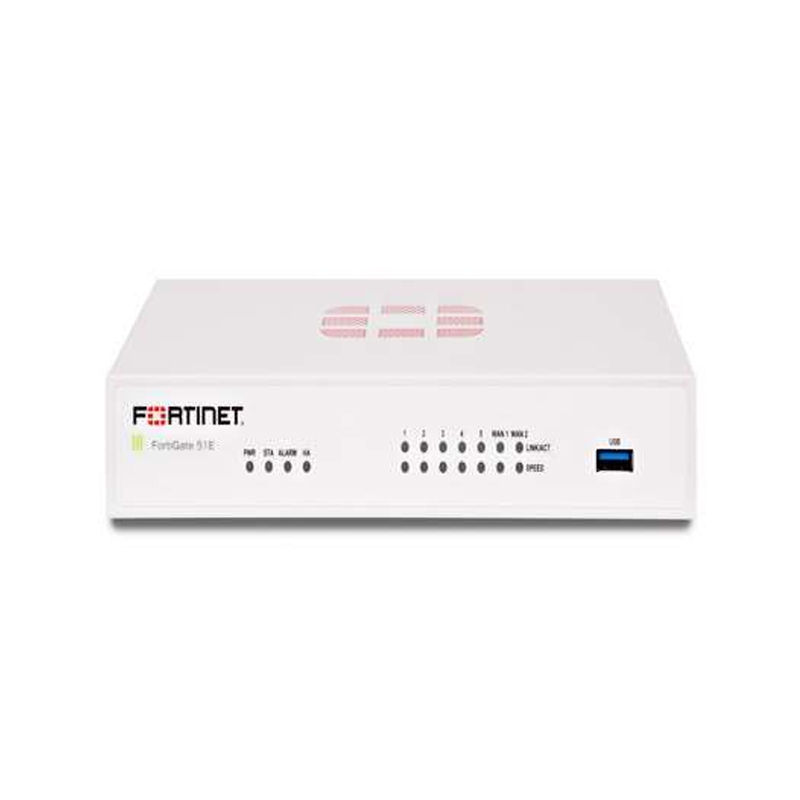 FG-51E, Fortinet FG-51E Firewall, 7xGE RJ45, 32GB SSD, Max 10 APs