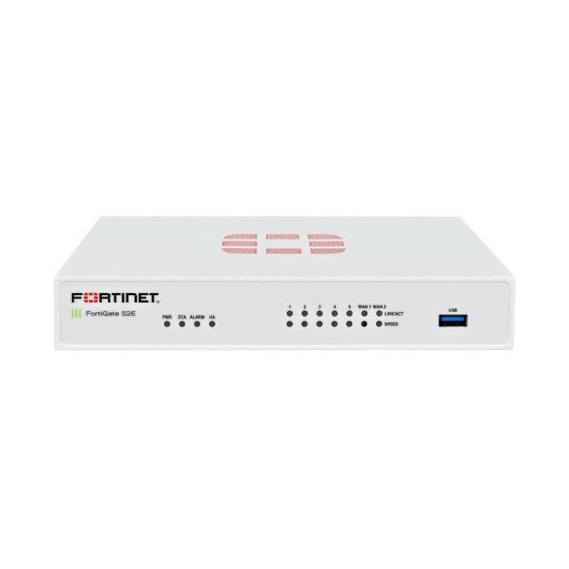 FG-52E, Fortinet FG-52E Firewall, 7xGE RJ45/2x32GB SSD/Max 10 FortiAP